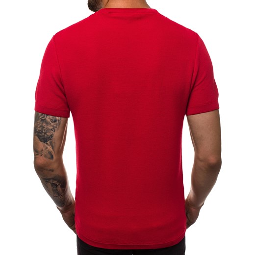 T-shirt męski Ozonee z krótkim rękawem casual bez wzorów 