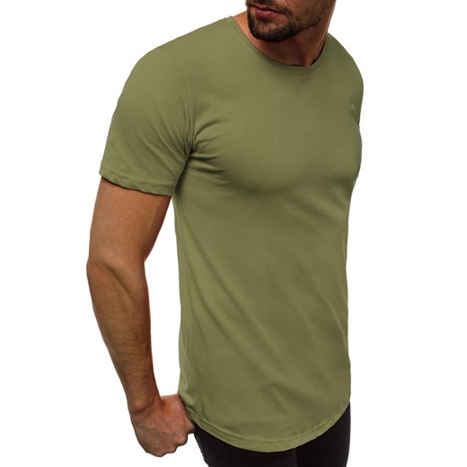T-shirt męski Ozonee bawełniany zielony 
