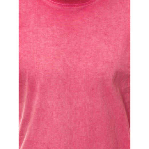 T-shirt męski Ozonee różowy z krótkim rękawem 