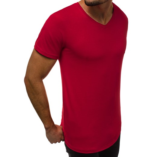 T-shirt męski Ozonee bez wzorów z dzianiny z krótkimi rękawami 