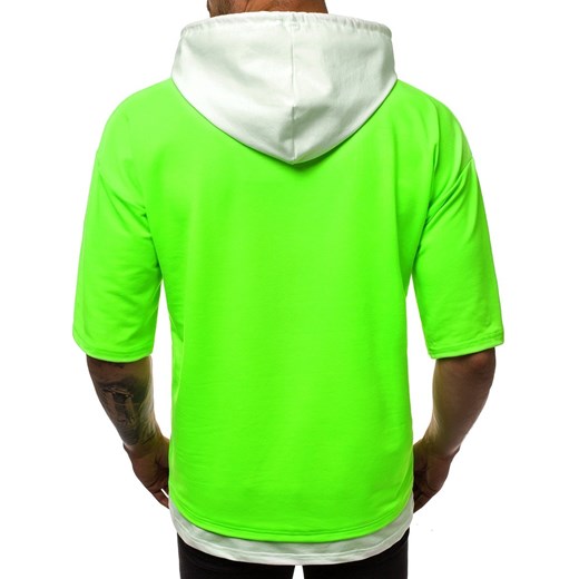 T-shirt męski Ozonee bez wzorów z elastanu 