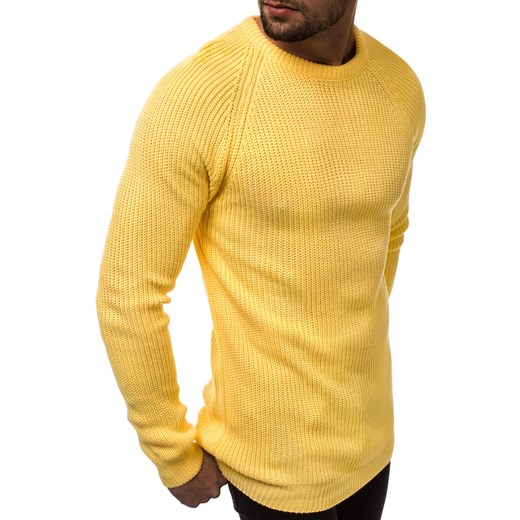 Żółty sweter męski Ozonee 