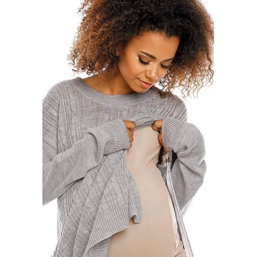 Sweter ciążowy szary 