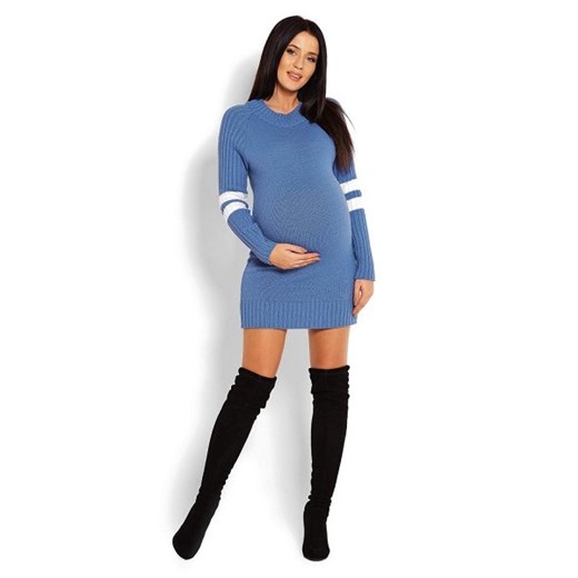 Sweter ciążowy niebieski 