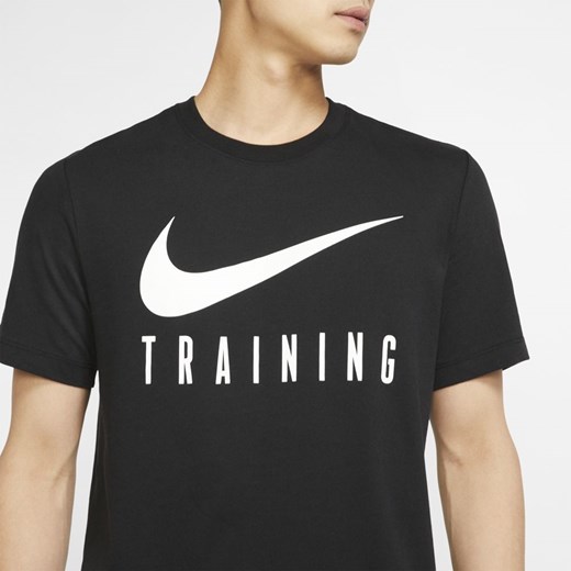 Koszulka sportowa czarna Nike bawełniana 