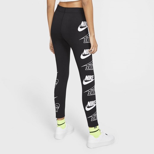 Spodnie damskie Nike w nadruki 