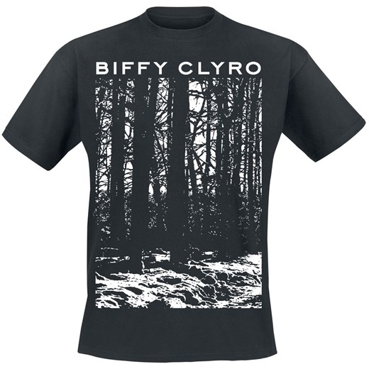 T-shirt męski Biffy Clyro czarny z krótkimi rękawami 