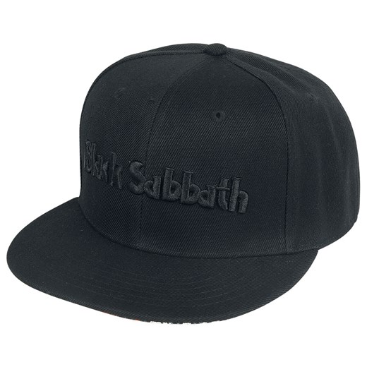 Black Sabbath - Black Logo - Snapback Cap - Czapka - czarny