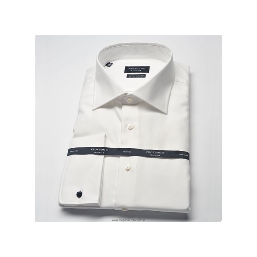 Elegancka biała koszula męska Profuomo Originale, NORMAL FIT eleganckipan-com-pl bialy fit