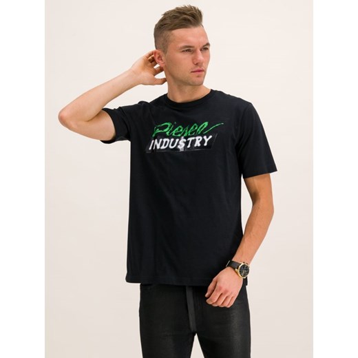 T-shirt męski Diesel z napisami z krótkim rękawem 
