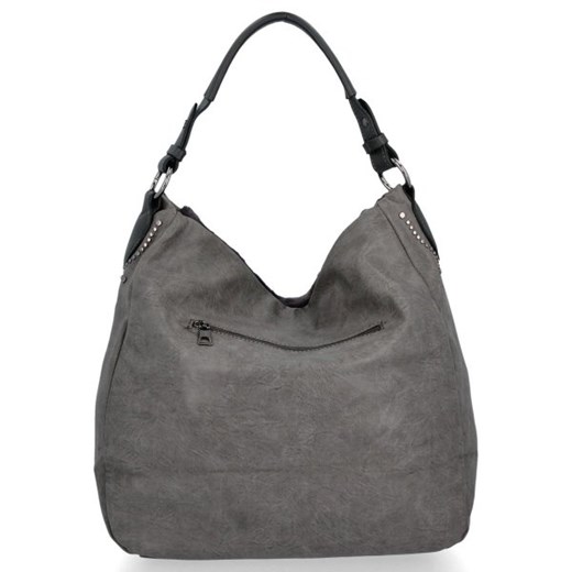 Shopper bag Tommasini bez dodatków na ramię matowa ze skóry ekologicznej duża 
