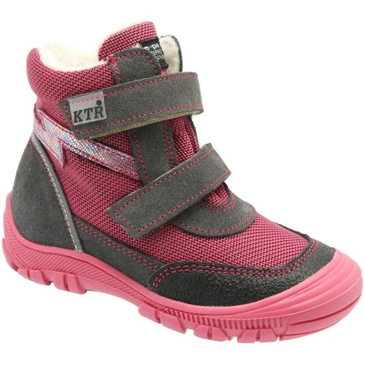 KTR® buty zimowe dziewczęce 26 różowy/szary Raty 10x0% do 16.10.2019  Ktr® 29.0 Mall