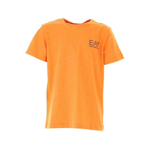 Emporio Armani Koszulka Dziecięca dla Chłopców Na Wyprzedaży w Dziale Outlet, pomarańczowy, Bawełna, 2019, 4Y 6Y