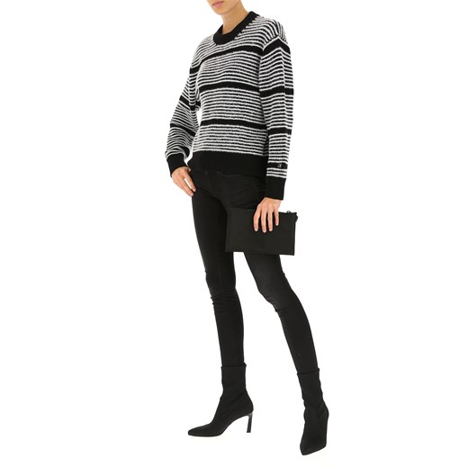 Calvin Klein Sweter dla Kobiet Na Wyprzedaży, biały, Bawełna, 2019, 40 44 M