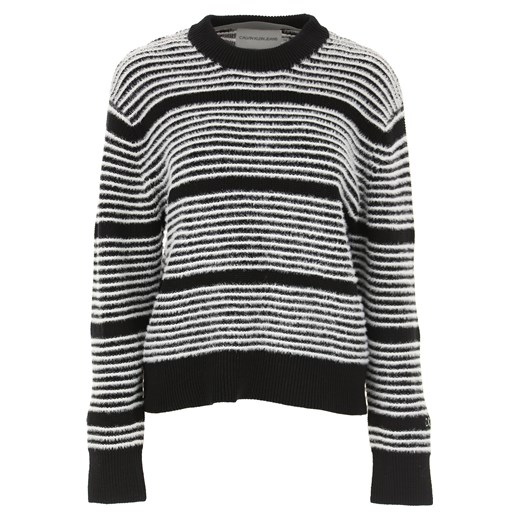 Calvin Klein Sweter dla Kobiet Na Wyprzedaży, biały, Bawełna, 2019, 40 44 M