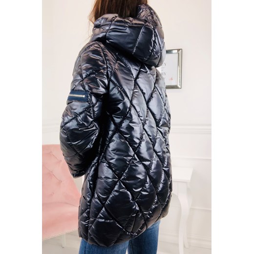 Kurtka damska Ptakmoda.com z kapturem casual bez wzorów