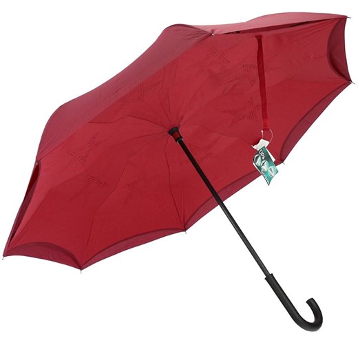 Perletti parasol czerwony bez wzorów 
