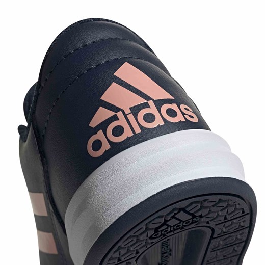 Buty sportowe dziecięce Adidas granatowe skórzane sznurowane 