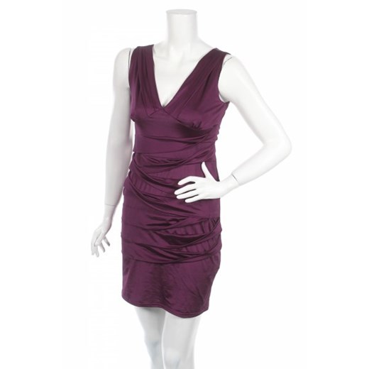 Sukienka ORSAY mini na ramiączkach w serek fioletowa 