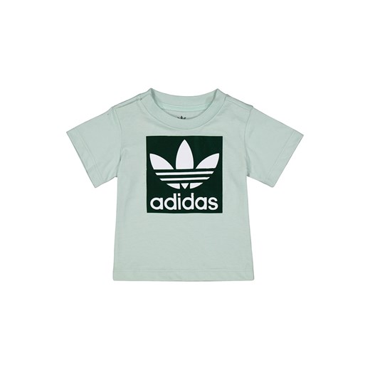 Bluzka dziewczęca Adidas zielona z krótkimi rękawami 