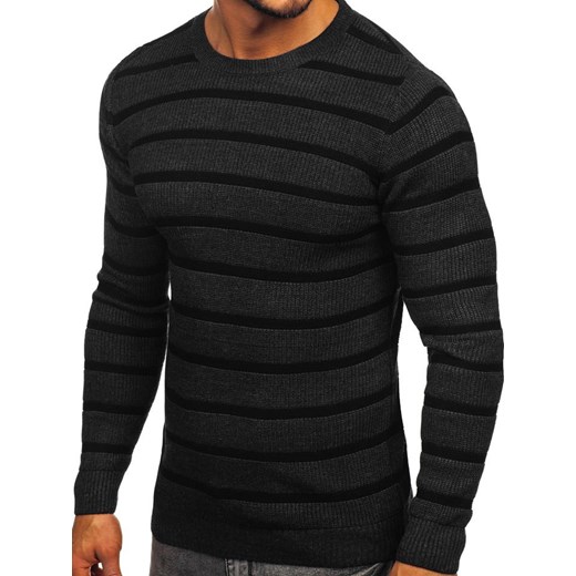 Sweter męski Denley czarny casual 