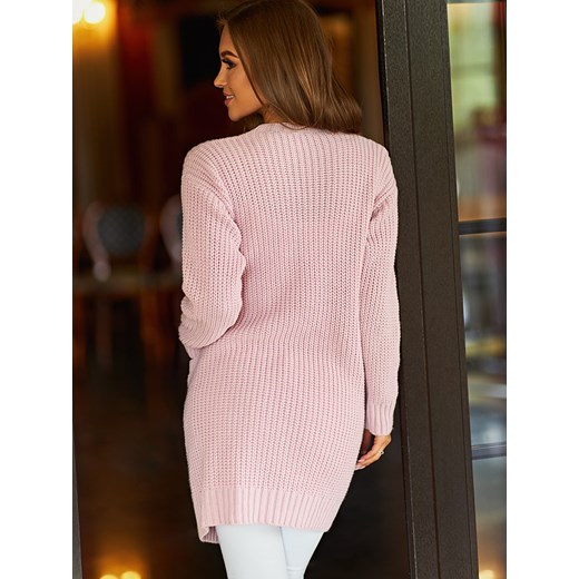 Damski sweter różowy 5852SR Escoli  uniwersalny okazja  