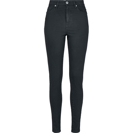 Urban Classics - Ladies High Waist Skinny Jeans - Jeansy - czarny   W28L32 