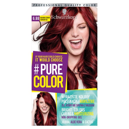 Schwarzkopf Pure Color Farba Do Włosów W Żelu 6.88 Malinowa Czerwień Raspberry Red Schwarzkopf   Drogerie Natura