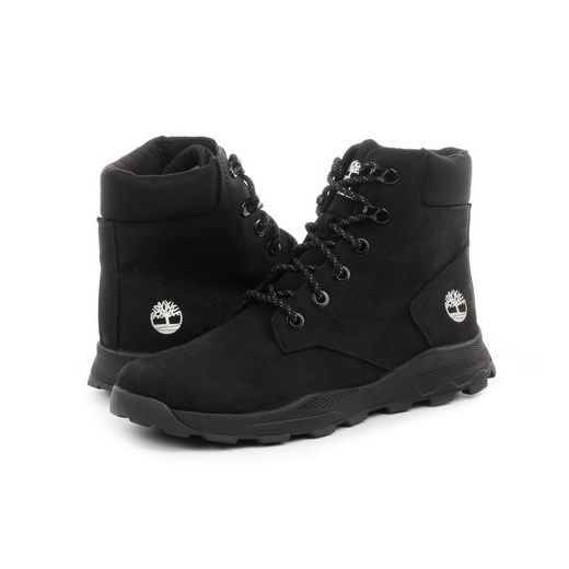 Buty zimowe dziecięce Timberland czarne bez wzorów 