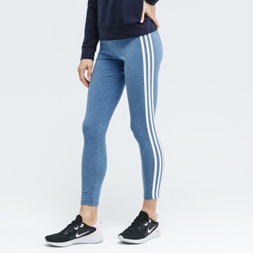 Spodnie damskie niebieskie Adidas sportowe na wiosnę 