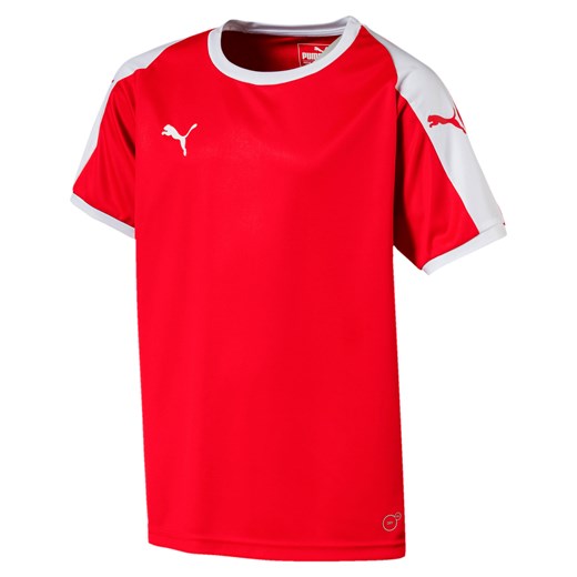 T-shirt chłopięce czerwony Puma z krótkim rękawem 