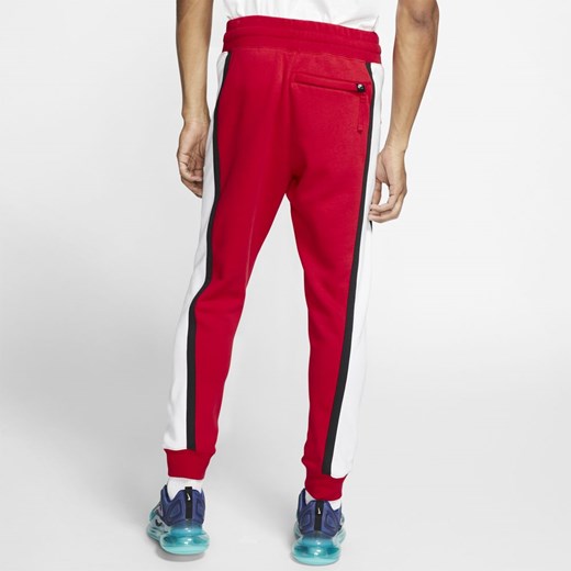 Spodnie sportowe Nike czerwone dzianinowe 