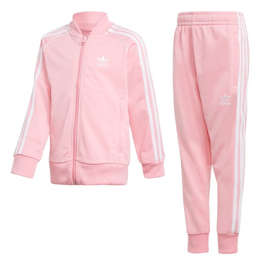 Różowy dres dziewczęcy Adidas 