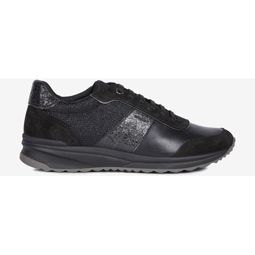 Sneakersy damskie Geox płaskie bez wzorów skórzane wiązane