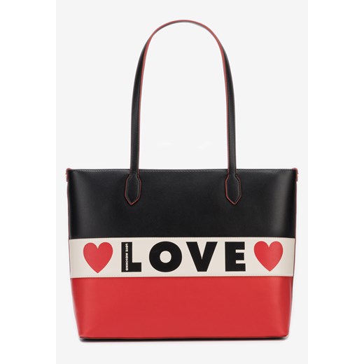 Wielokolorowa shopper bag Love Moschino duża 