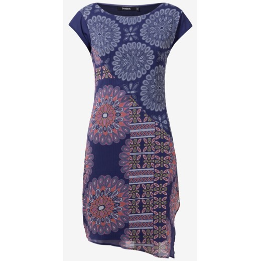 Sukienka Desigual w abstrakcyjnym wzorze oversize z wiskozy 