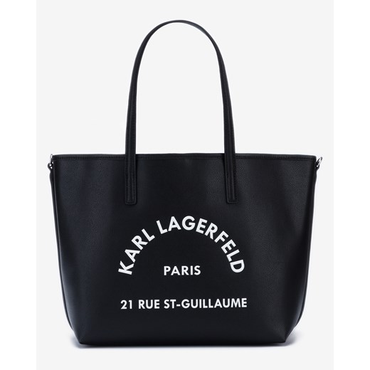 Karl Lagerfeld shopper bag na ramię bez dodatków 
