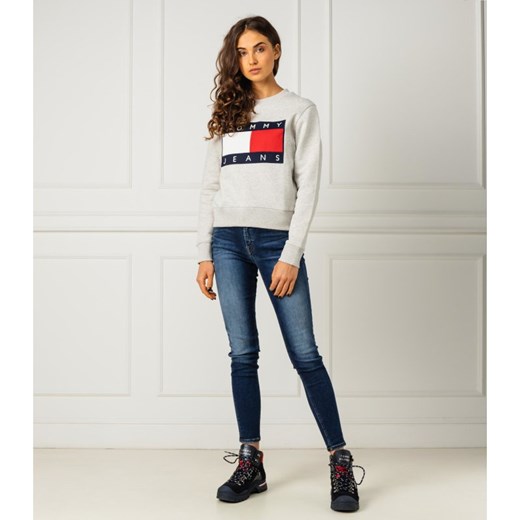 Bluza damska Tommy Jeans jesienna młodzieżowa krótka 