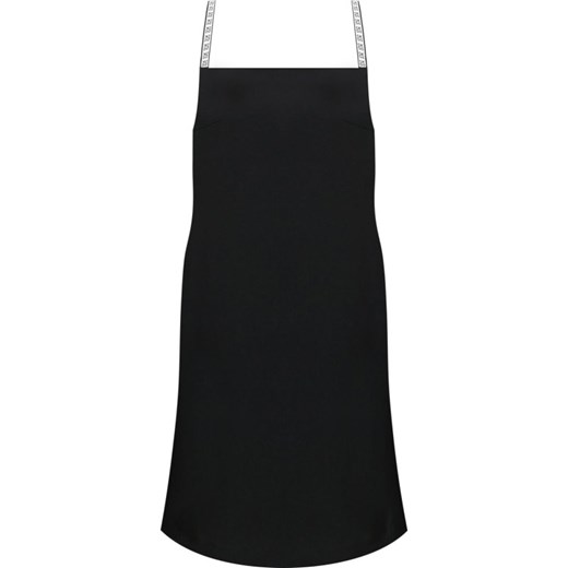 Sukienka Calvin Klein czarna z dekoltem karo mini 