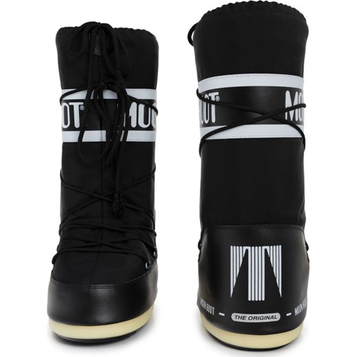 Buty zimowe dziecięce Moon Boot z nadrukami bez zapięcia śniegowce 