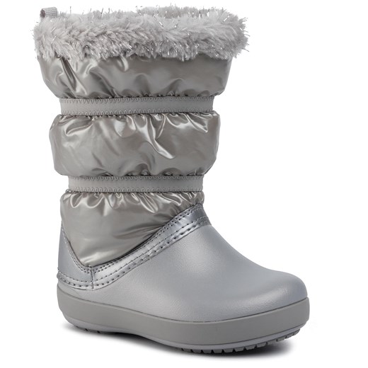 Buty zimowe dziecięce Crocs śniegowce z gumy wiązane 