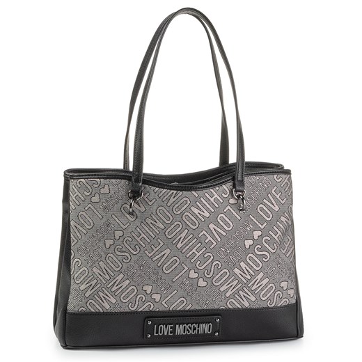 Shopper bag Love Moschino z aplikacjami elegancka duża 