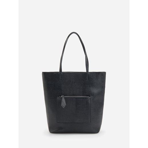 Shopper bag Reserved bez dodatków z tłoczeniem elegancka 