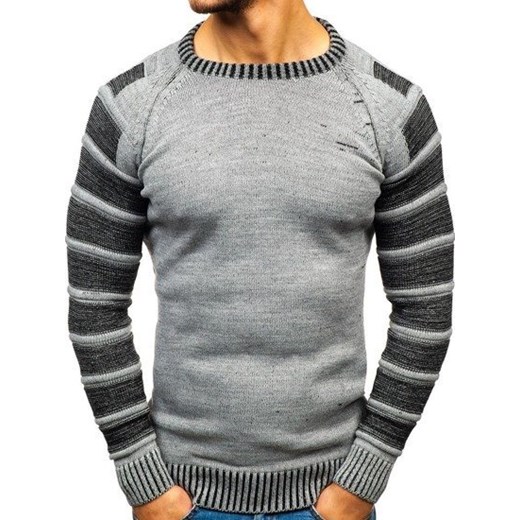 Sweter męski Denley szary w stylu młodzieżowym 