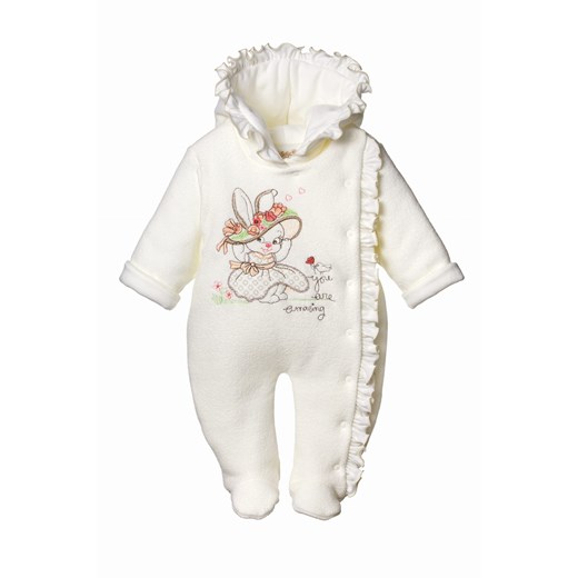 Odzież dla niemowląt biała Sofija bawełniana dla dziewczynki 