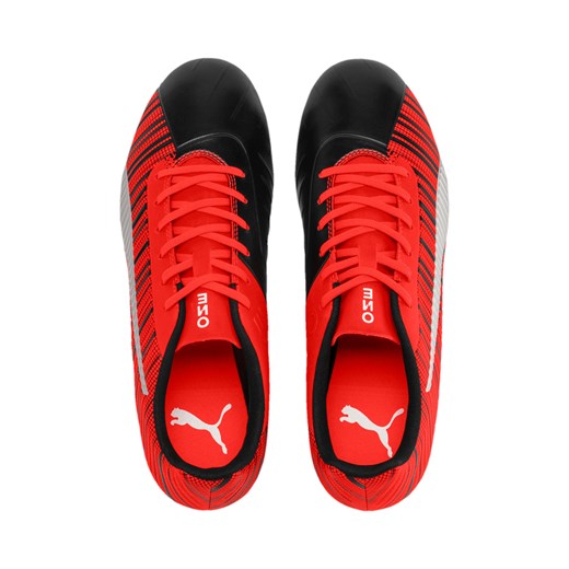 Buty sportowe męskie Puma na wiosnę czerwone sznurowane 