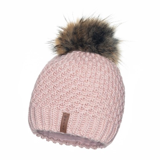 Różowa czapka zimowa damska Jk Collection 