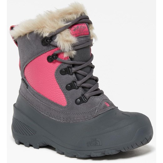 The North Face buty zimowe dziecięce szare śniegowce wiązane 