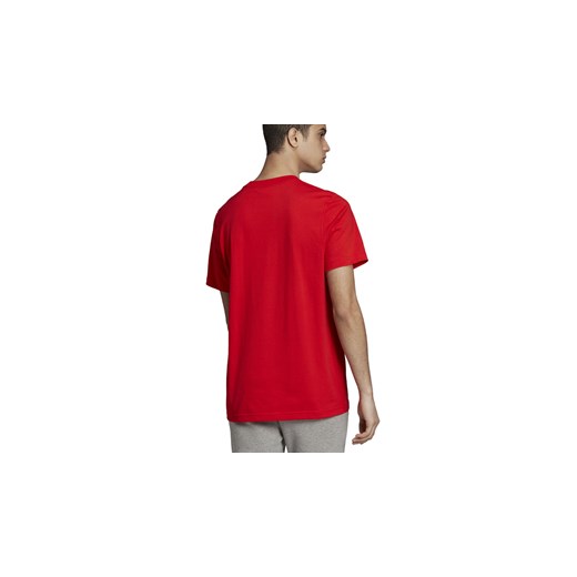 Czerwona koszulka sportowa Adidas dzianinowa 