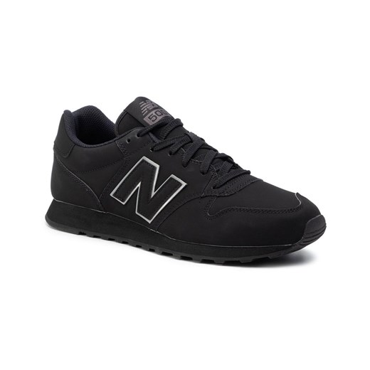 Czarne buty sportowe męskie New Balance sznurowane 
